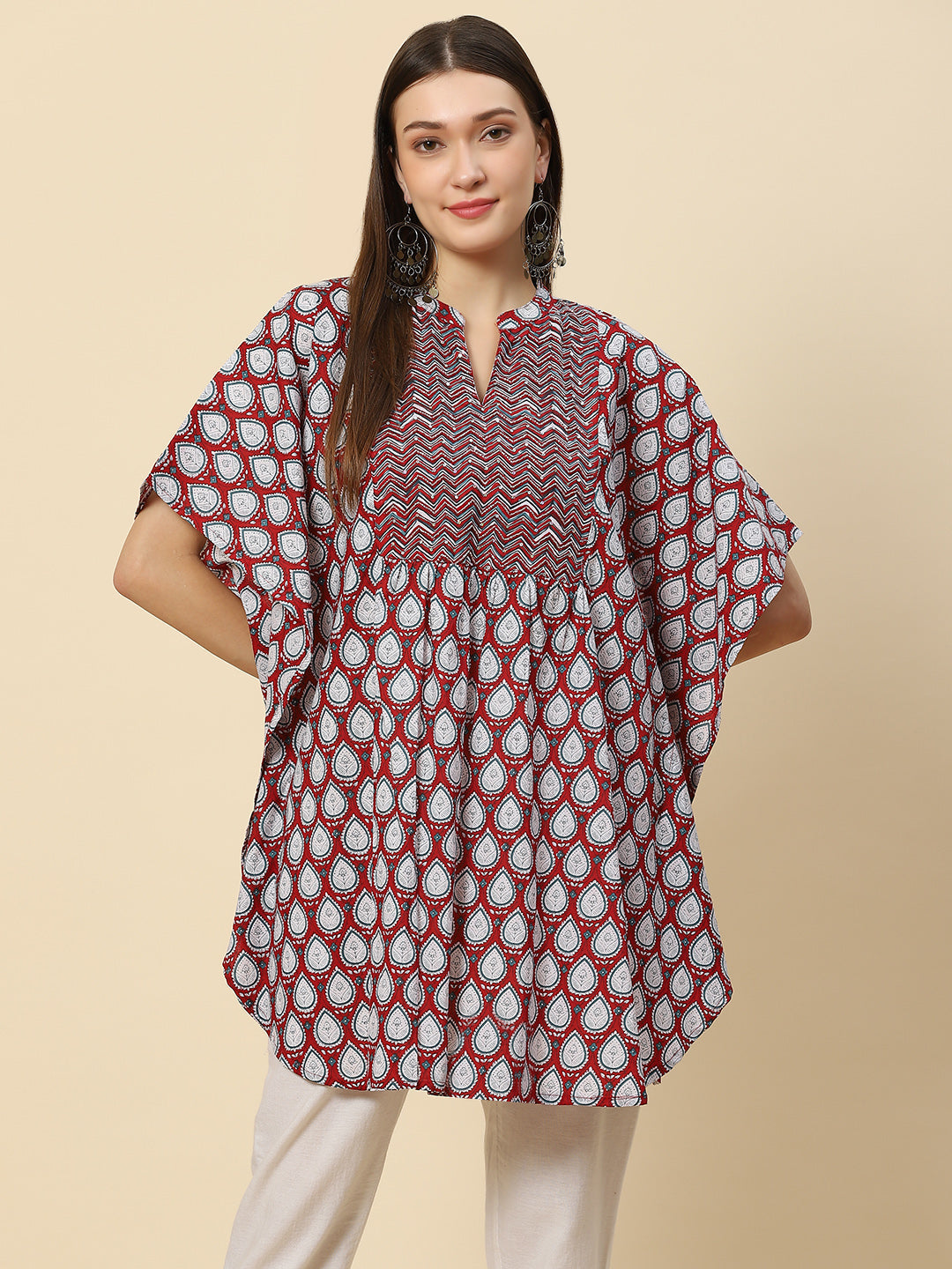 Printed Cotton Kaftan Kurta