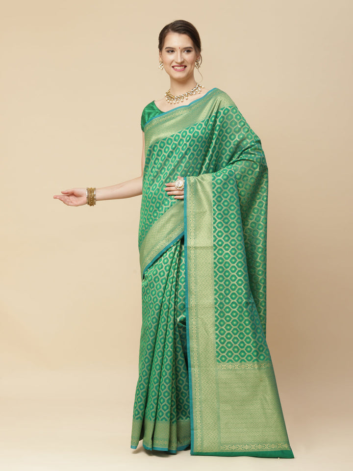 Zari Jaal Cotton Woven Saree