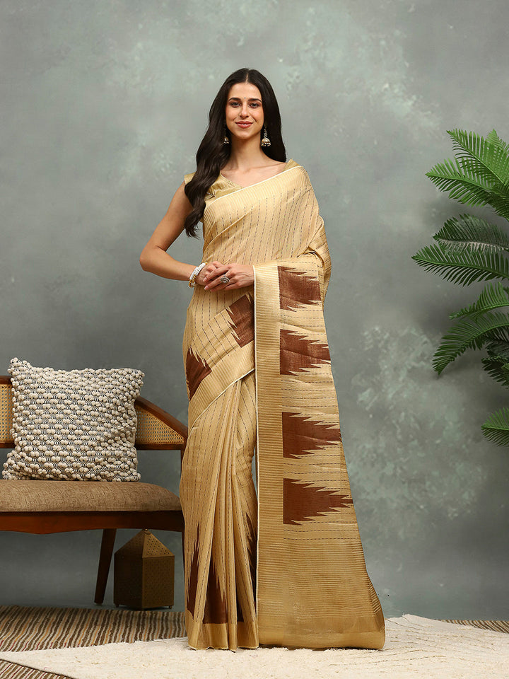 Zaari Border Art Silk Saree