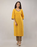 Printed Cotton Kurti With Pant