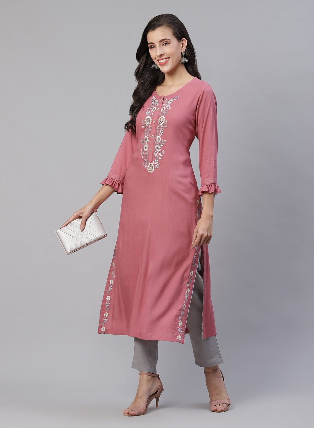 Embroidered Cotton Kurti