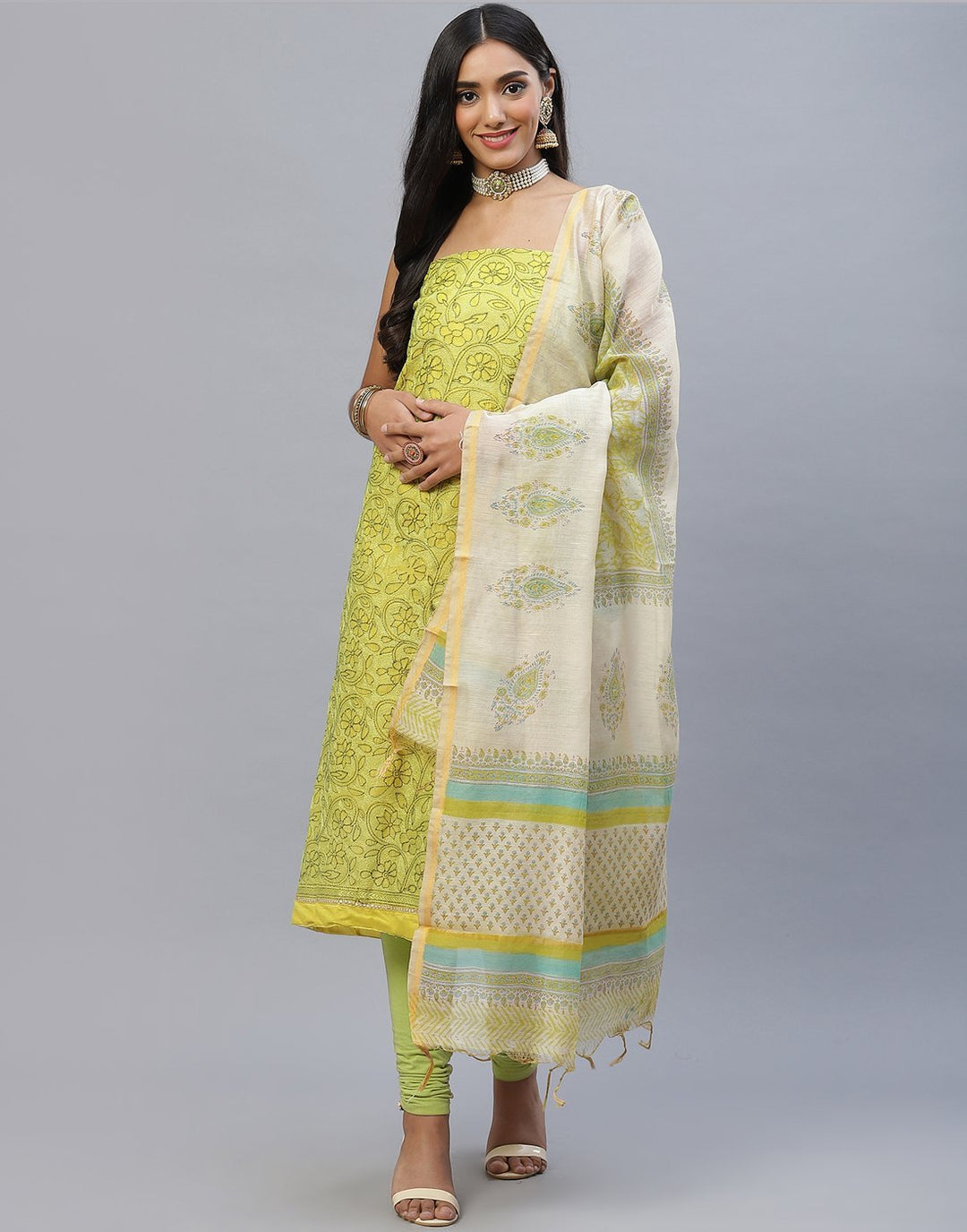Chanderi Cotton Suit Set