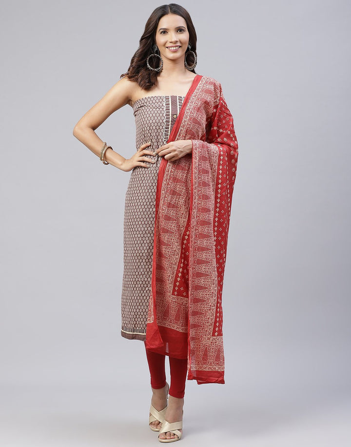 Printed Cotton Suit Piece