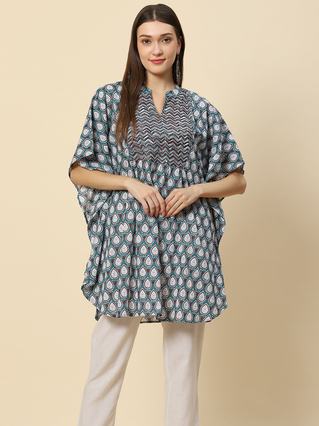 Printed Cotton Kaftan Kurta