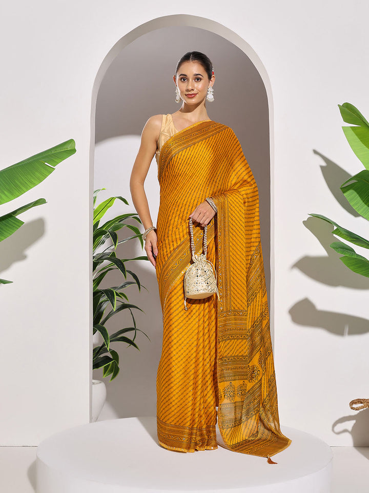 Lehriya Printed Georgette Saree