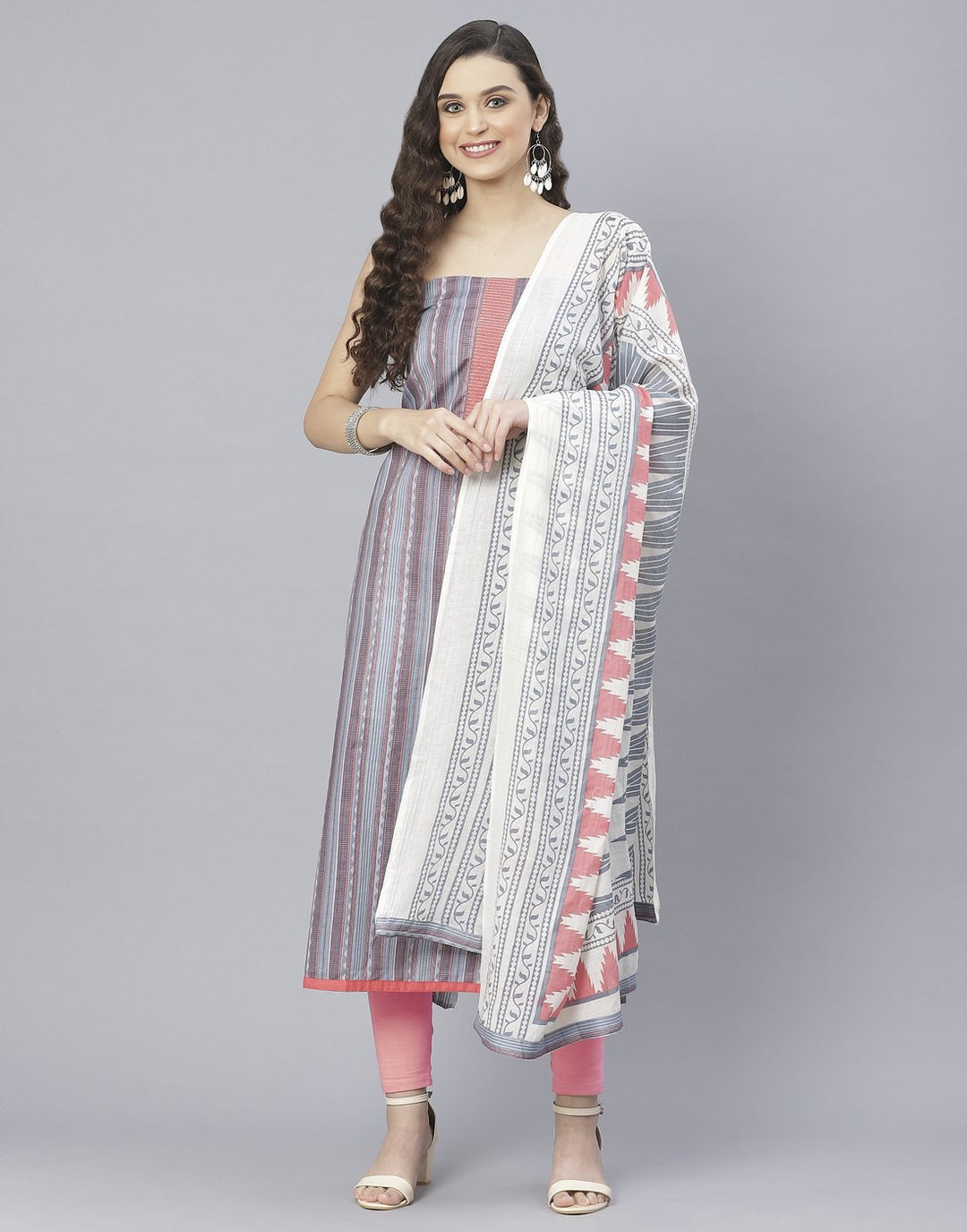 Cotton Embroidered Suit Set