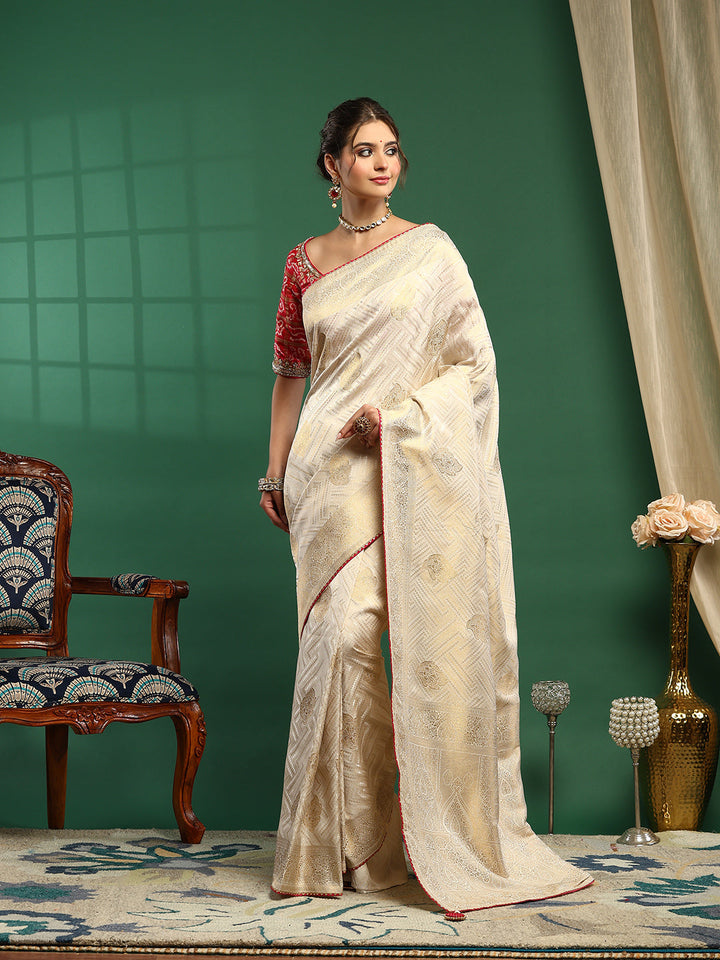 Embroidered Banarasi Saree