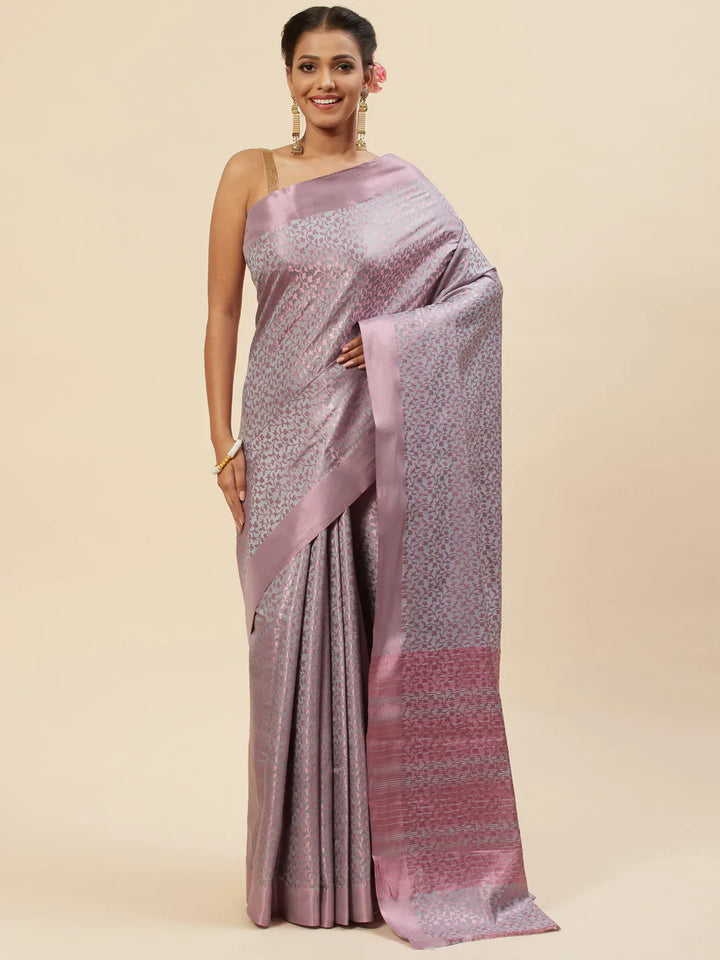 Jacquard Zari Border Handloom Woven Saree