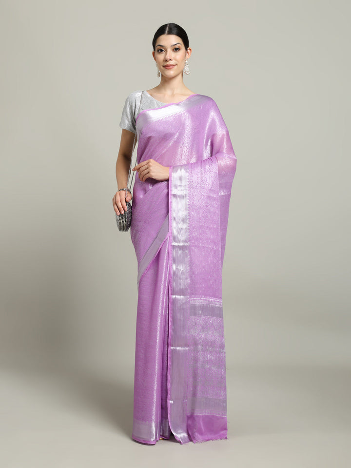 Zari Jaal Georgette Woven Saree