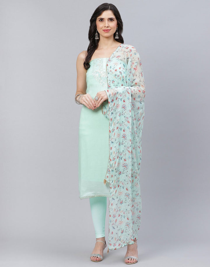Chanderi Embroidered Suit piece