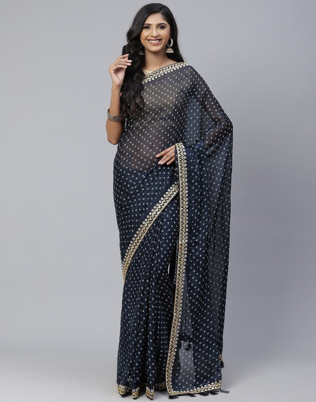 Printed Organza Saree