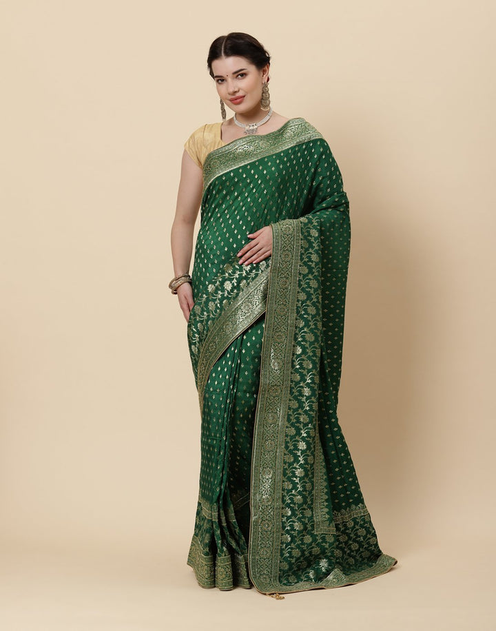 Woven Embroidered Banarasi Saree