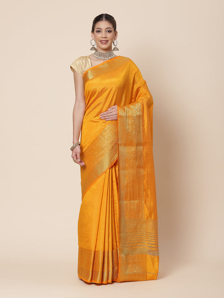 Zari Border Woven Art Handloom Saree