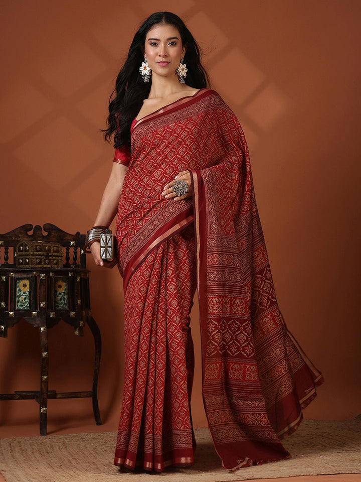 Digital Printed Art Silk Saree