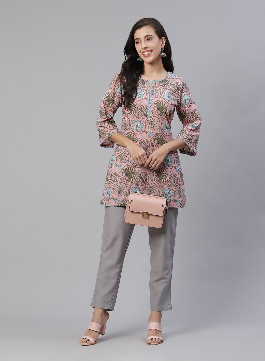 Printed Cotton Short Kurti