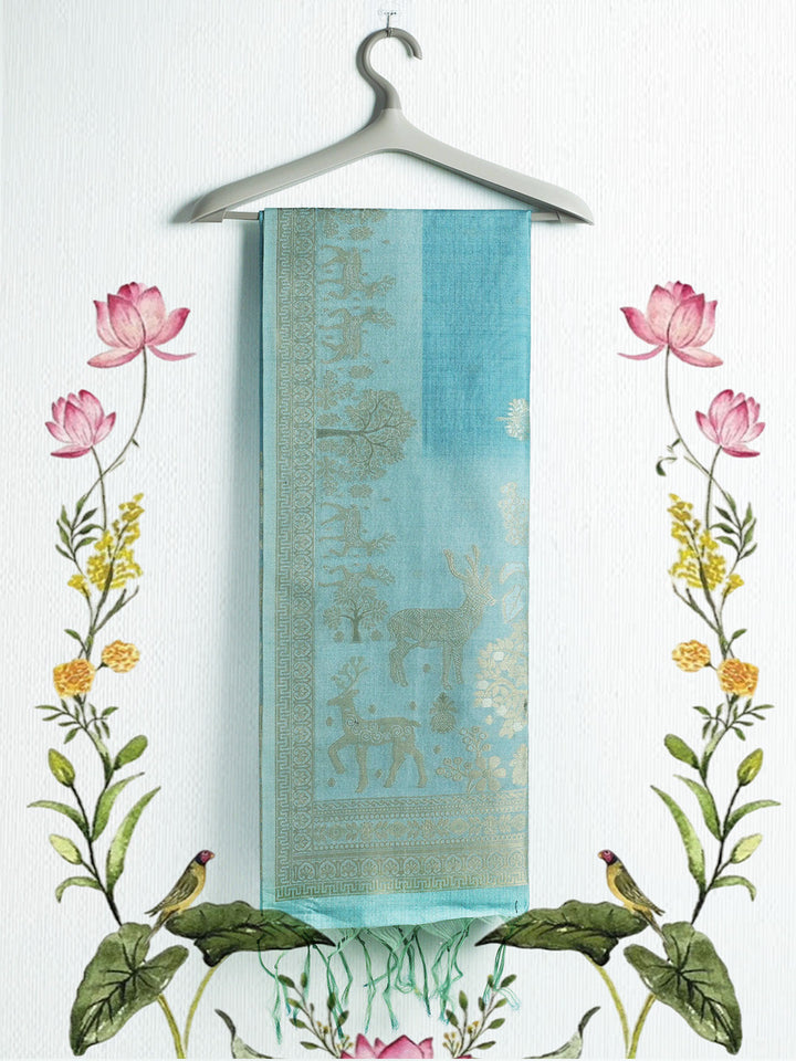 Printed Tussar Saree
