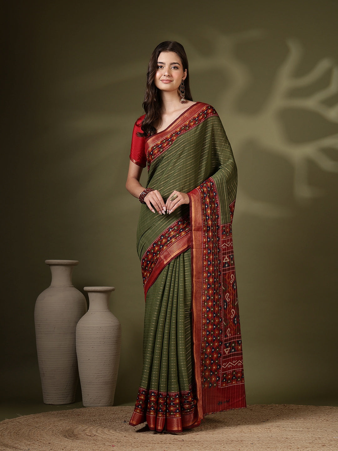 Digital Printed Art Silk Saree