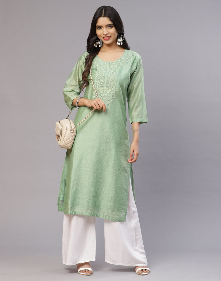 Cotton Chanderi Kurti