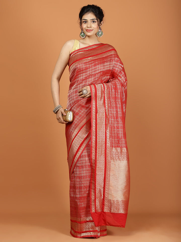 Khaddi Woven Art Silk Saree