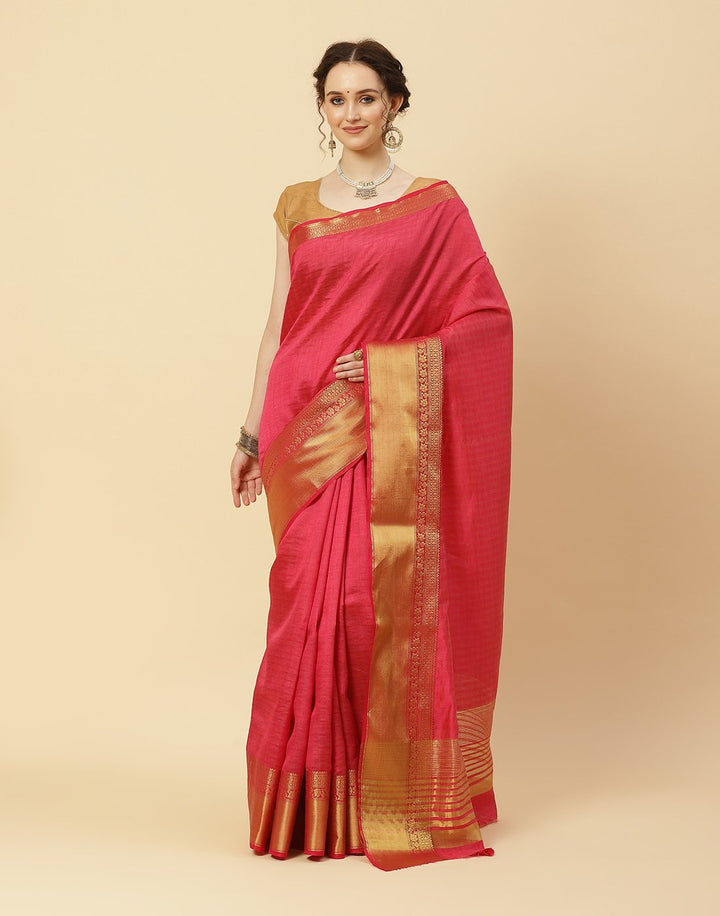 Woven Art Handloom Saree Zari Border Saree