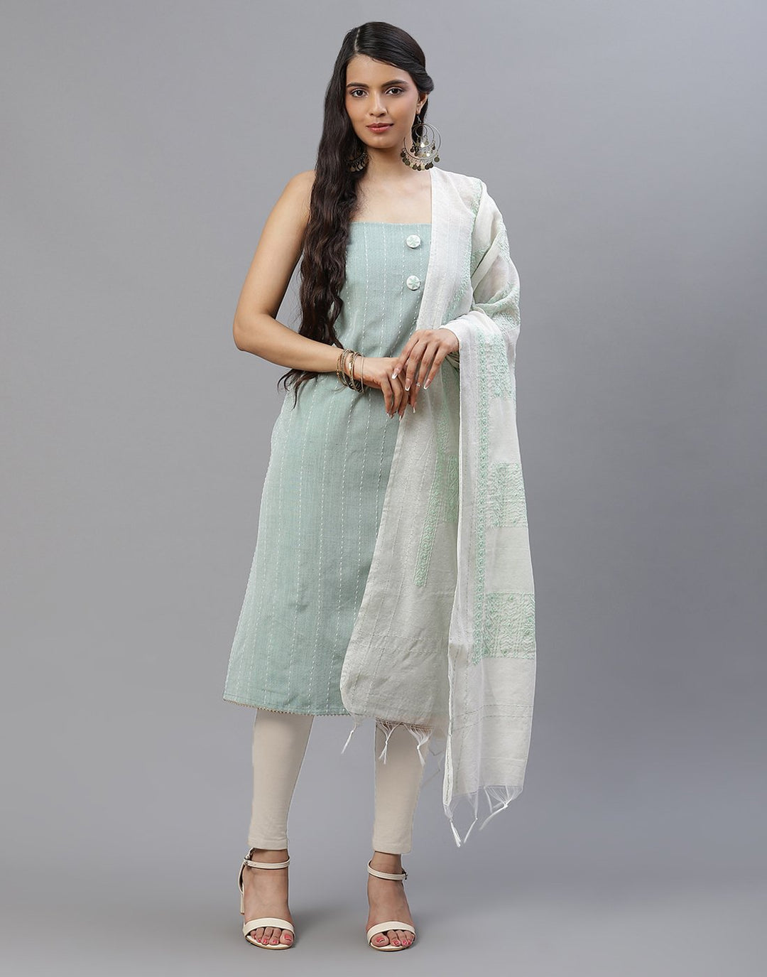 Cotton Embroidered Suit piece