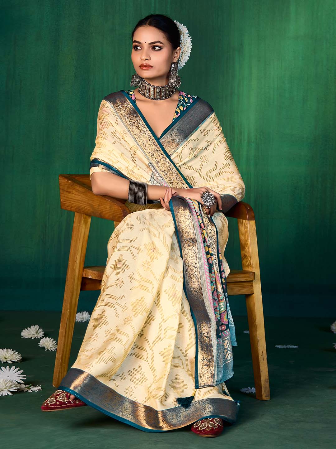 Bandhani Printed Georgette Saree
