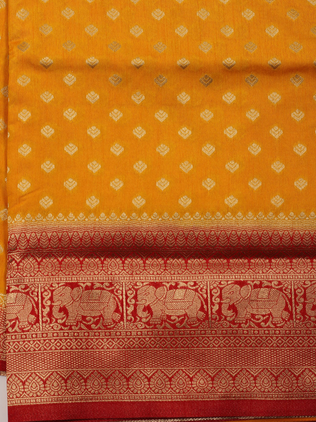Zari Border Booti Handloom Woven Saree
