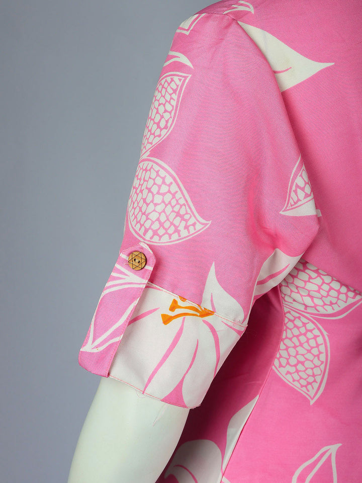 Printed Cotton Blend Kurta With Pant