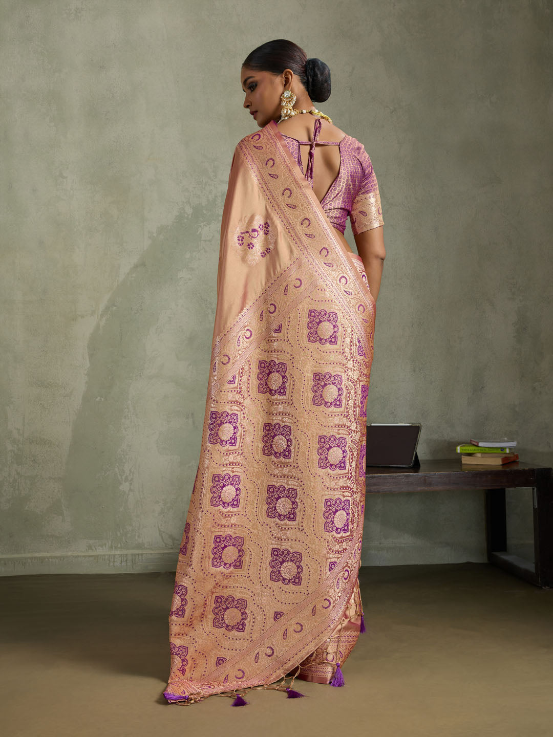 Woven Design Satin Silk Saree