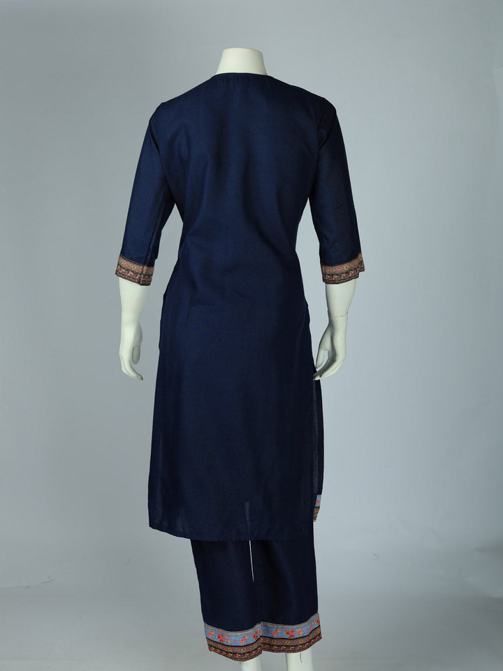 Printed Cotton Blend Kurta With Pant