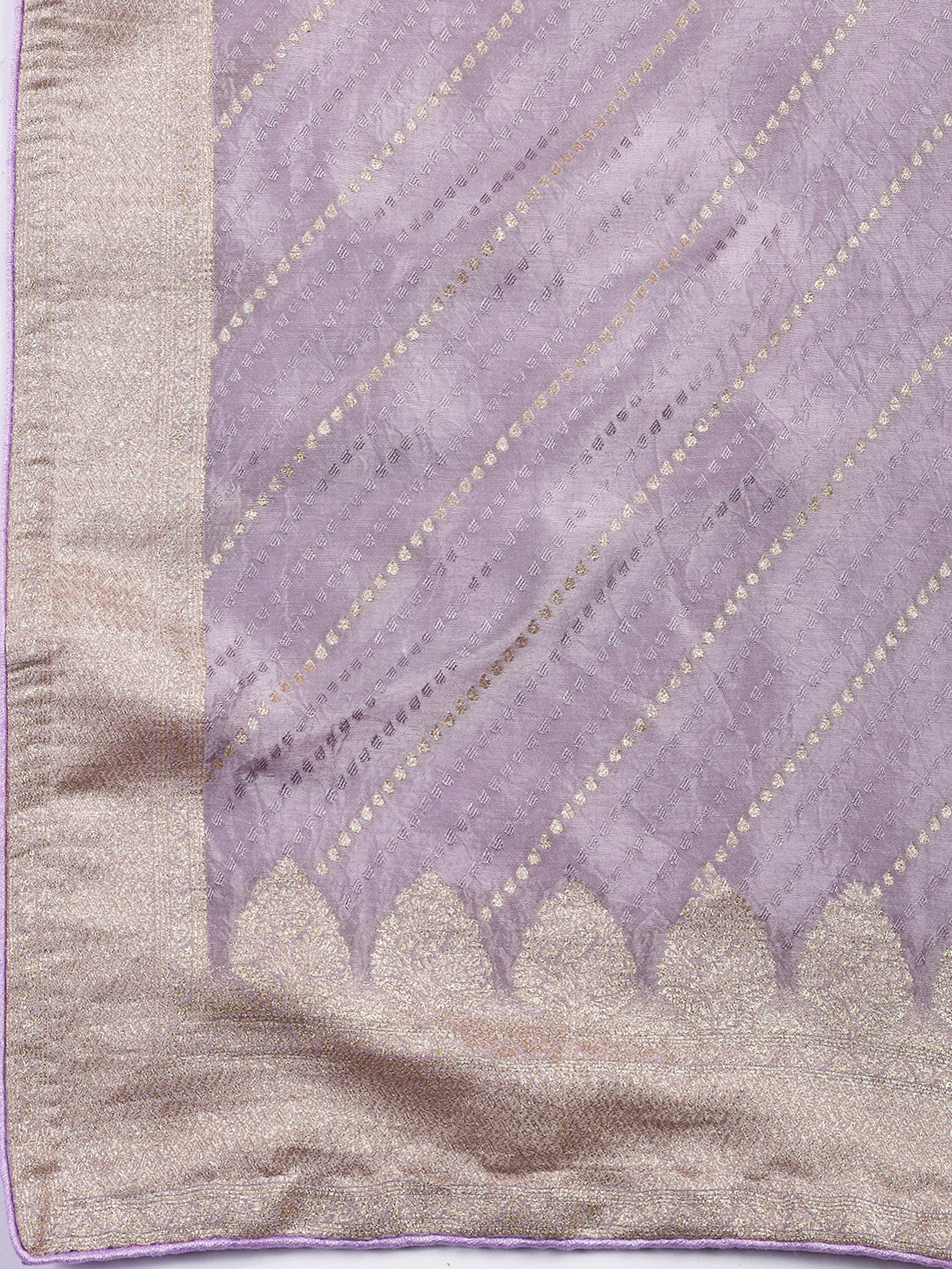 Mauve Woven Design Art Silk Saree