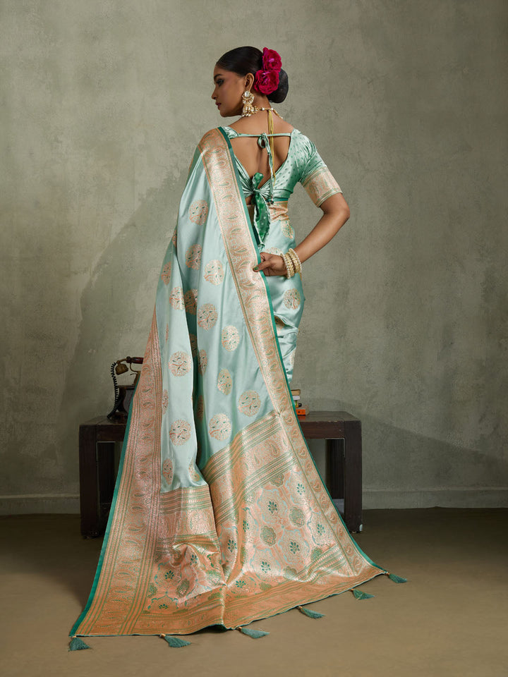 Woven Design Satin Silk Saree