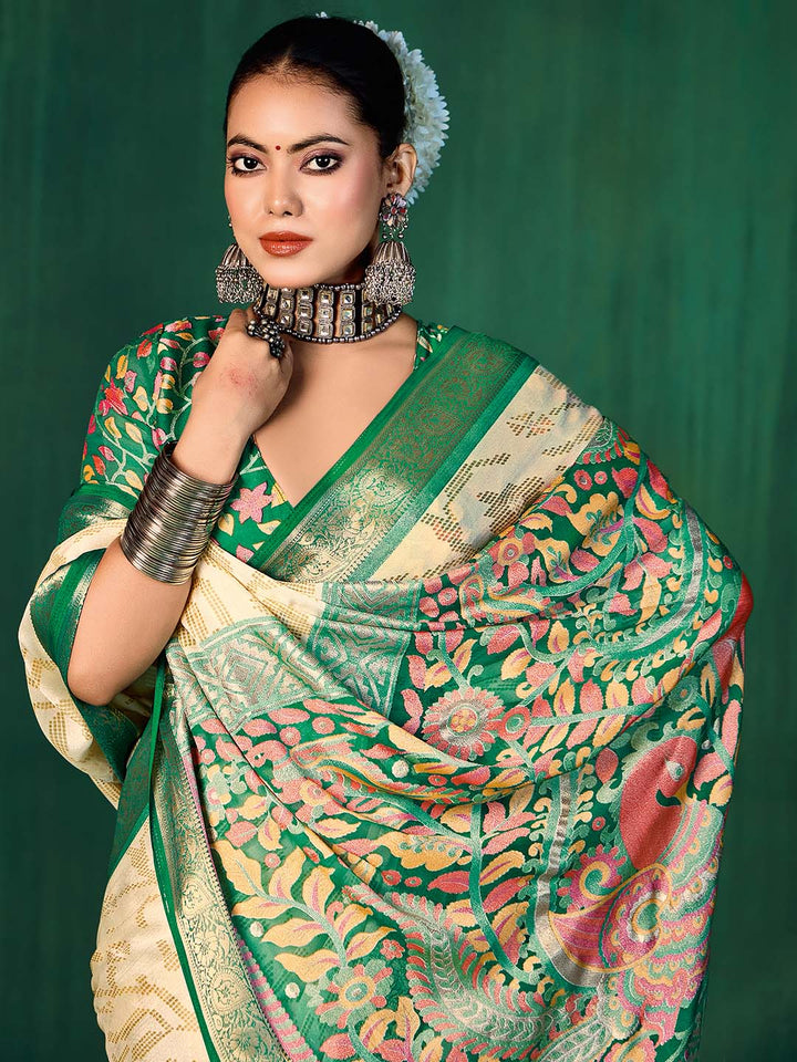 Bandhani Printed Georgette Saree