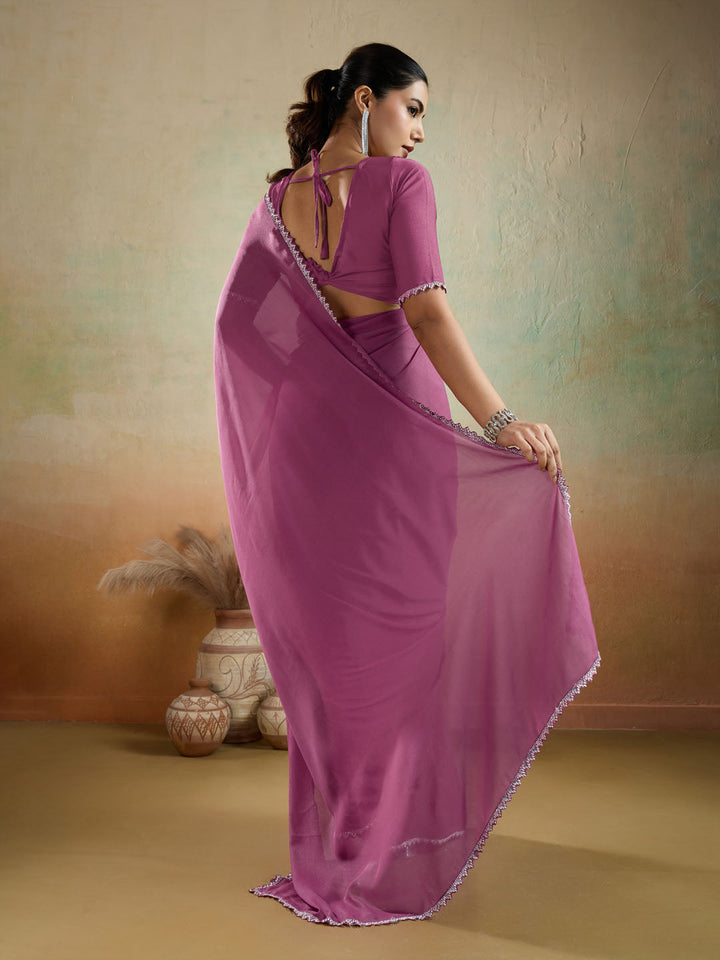 Woven Design Georgette Saree