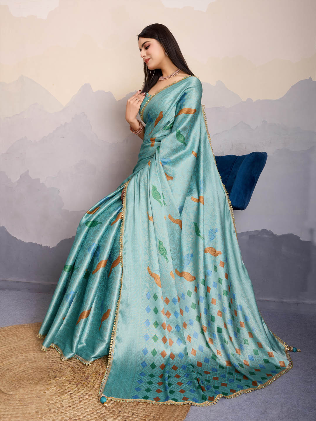 Printed Art Silk Saree