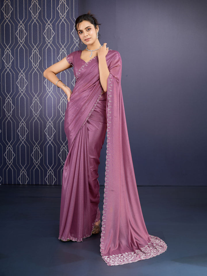 Embroidered Georgette Saree