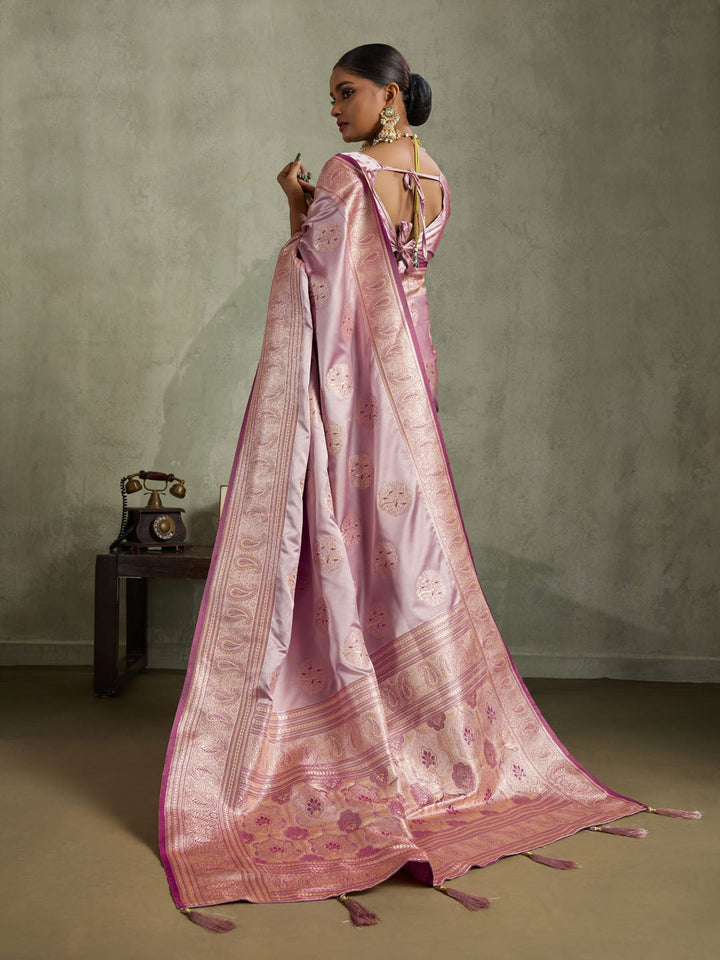 Woven Design Satin Silk Saree
