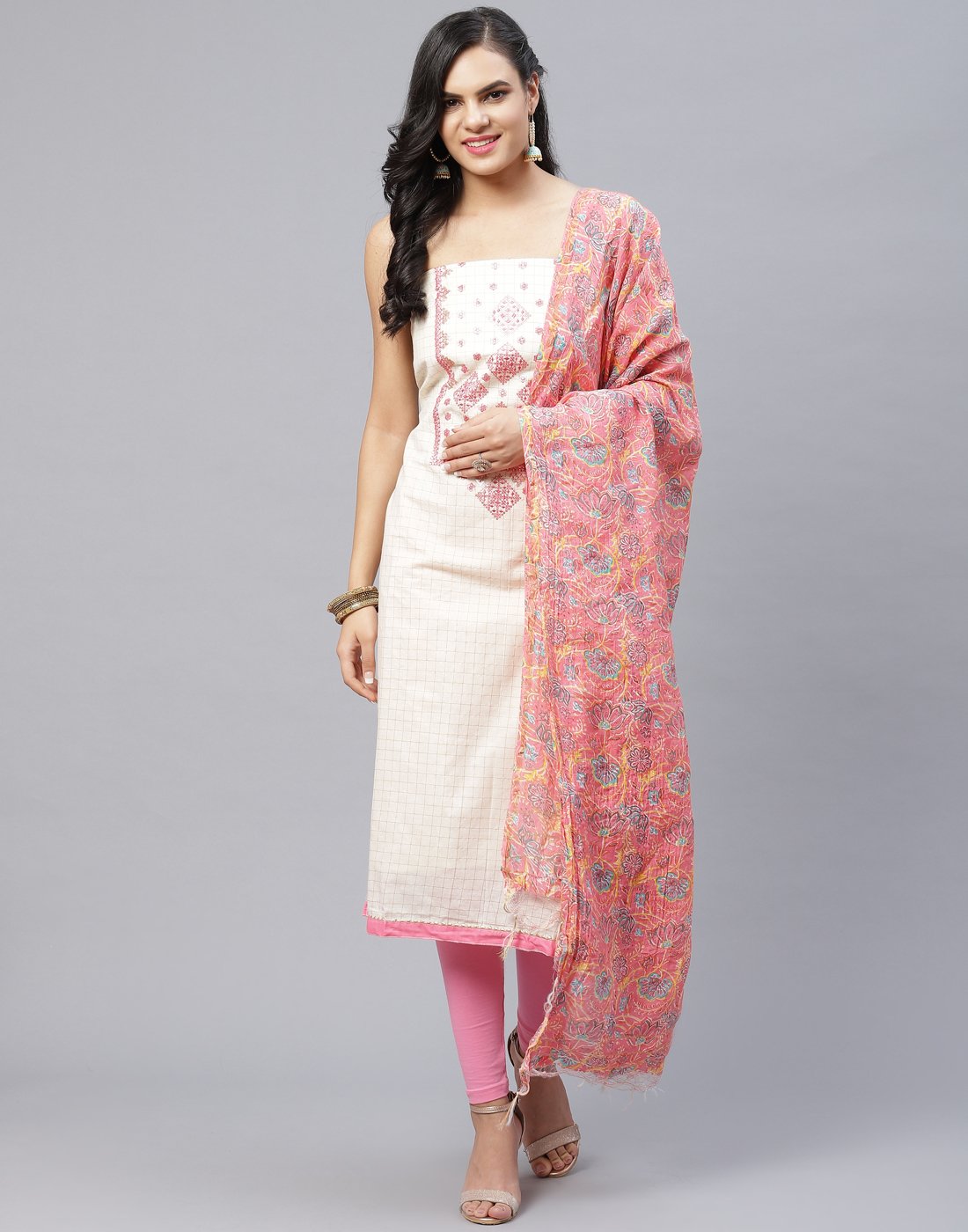 Cotton Embroidered Suit piece