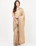 Beige Banarasi Tissue Saree