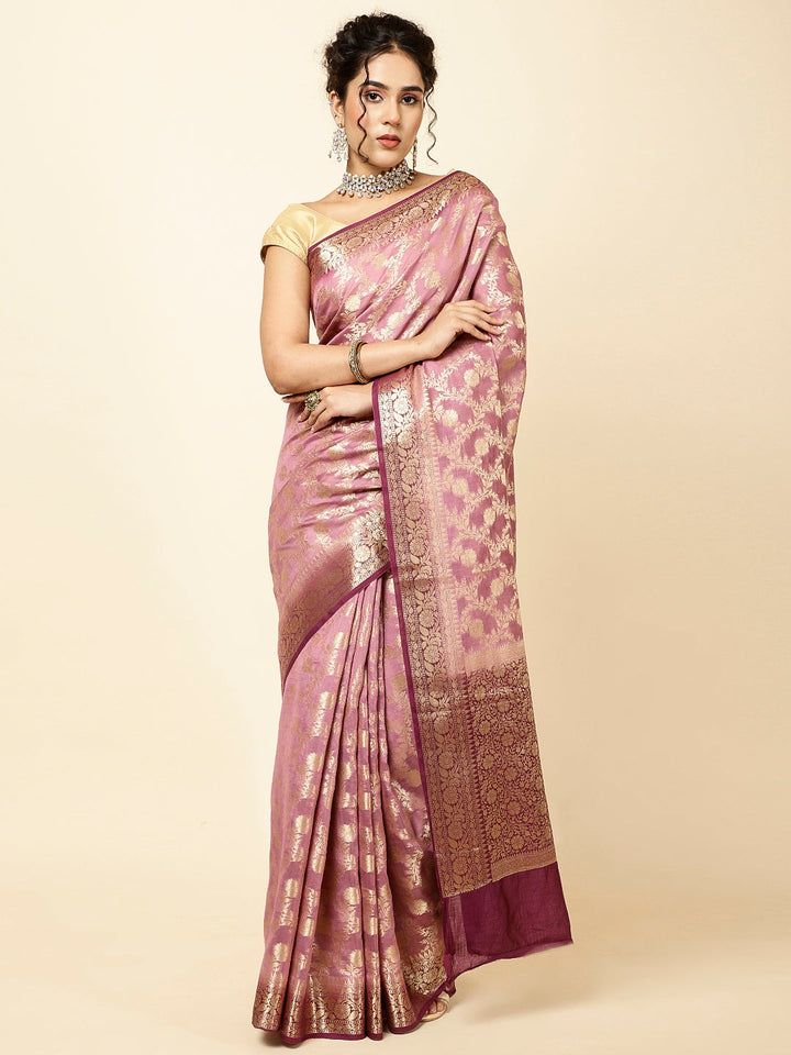 Zari Jaal Woven Cotton Saree