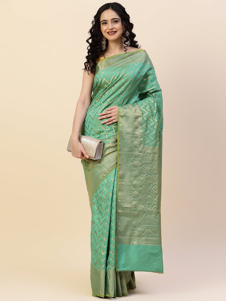 Zari Jaal Woven Banaras Saree