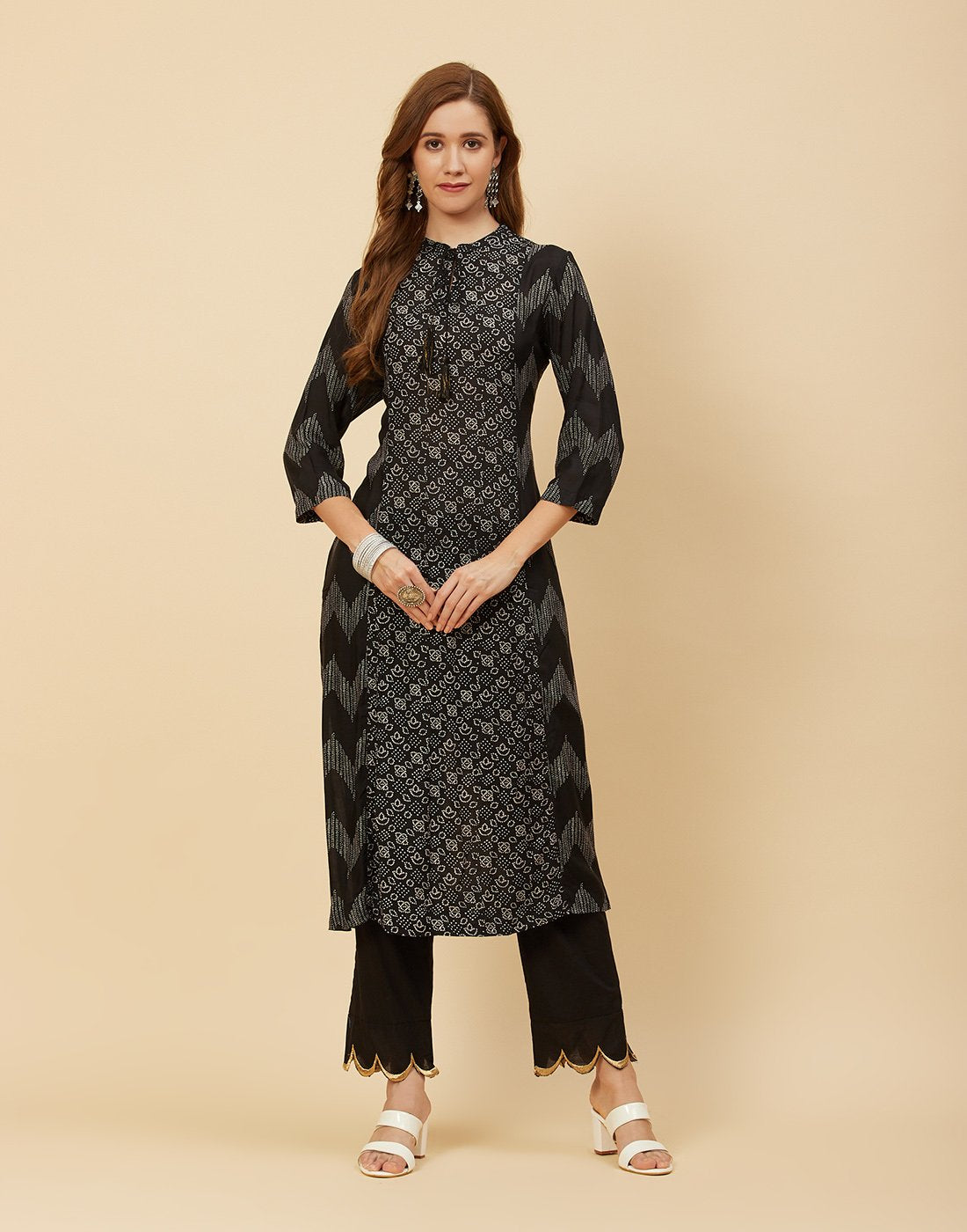 Printed Cotton Kurti With Pant