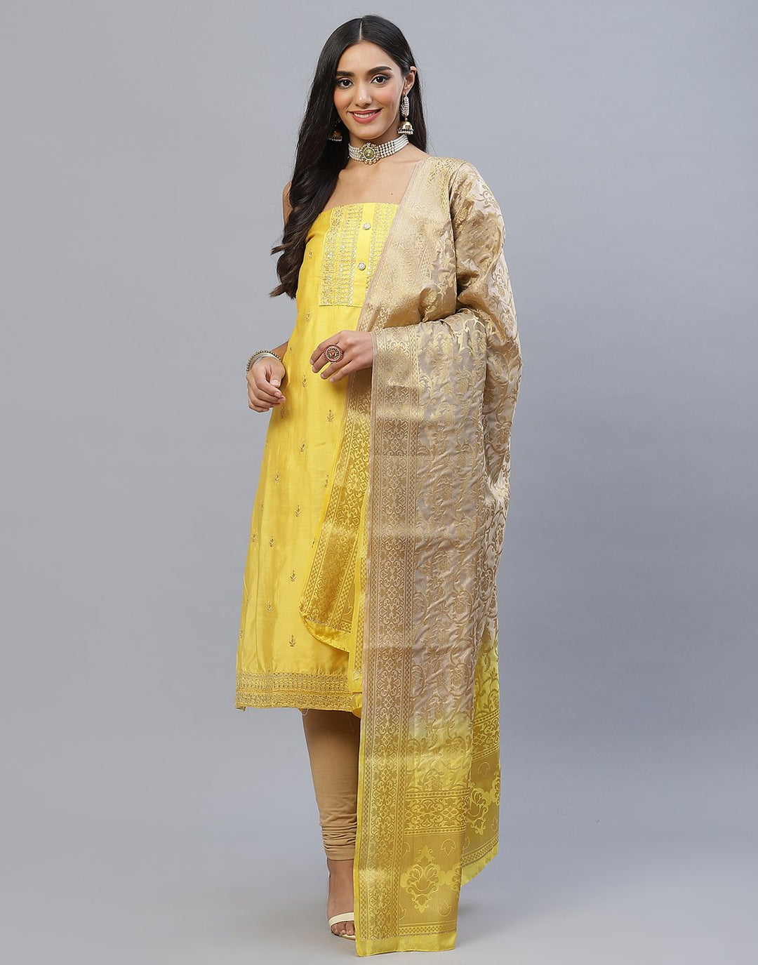 Chanderi Cotton Suit Set