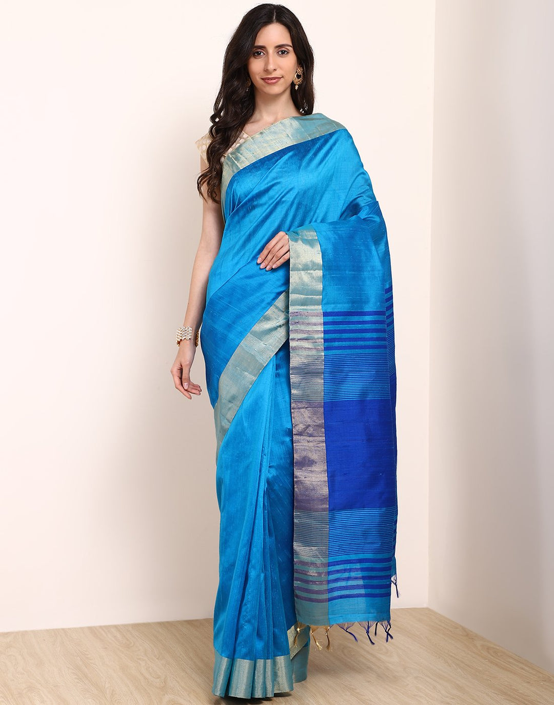 Green Handloom Woven Saree