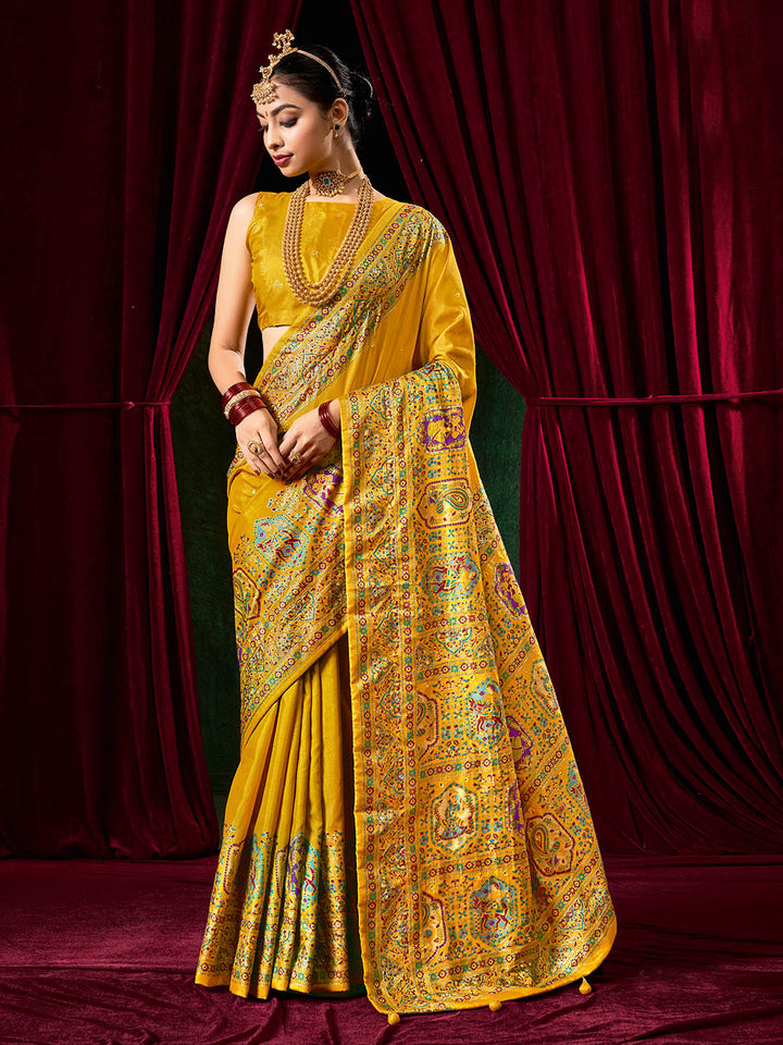 Zari Border Art Silk Saree