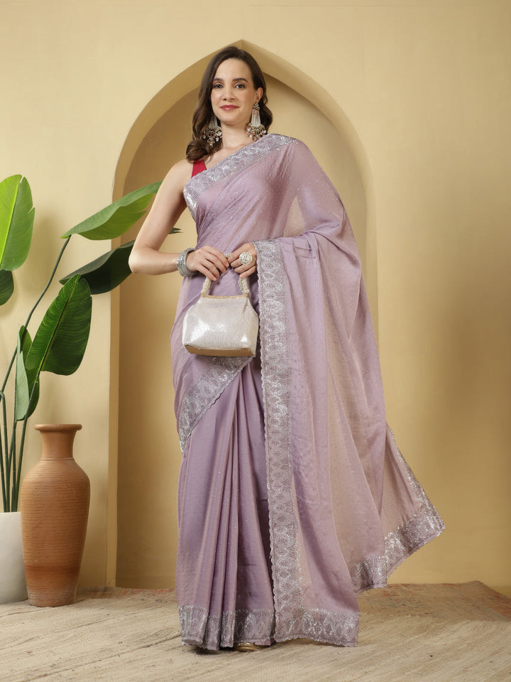 Digital Printed Chiffon Saree