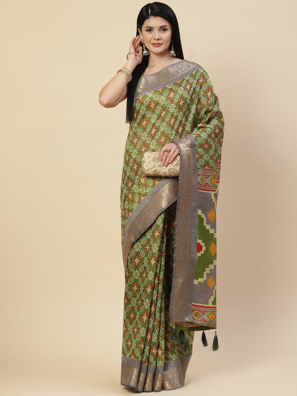 Patola Printed Handloom Saree