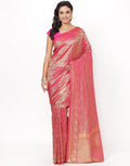 Pink Art Handloom Saree