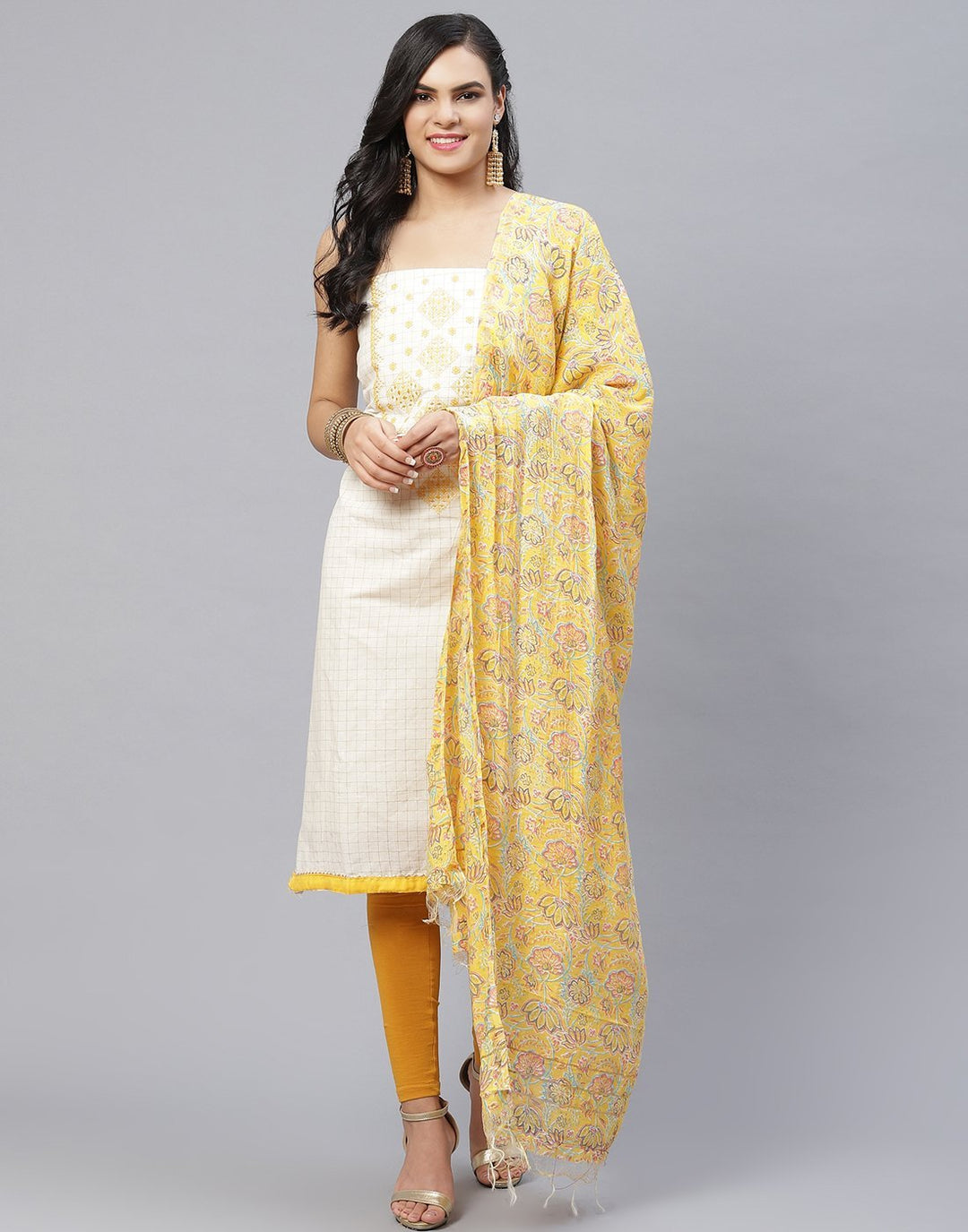 Cotton Embroidered Suit piece