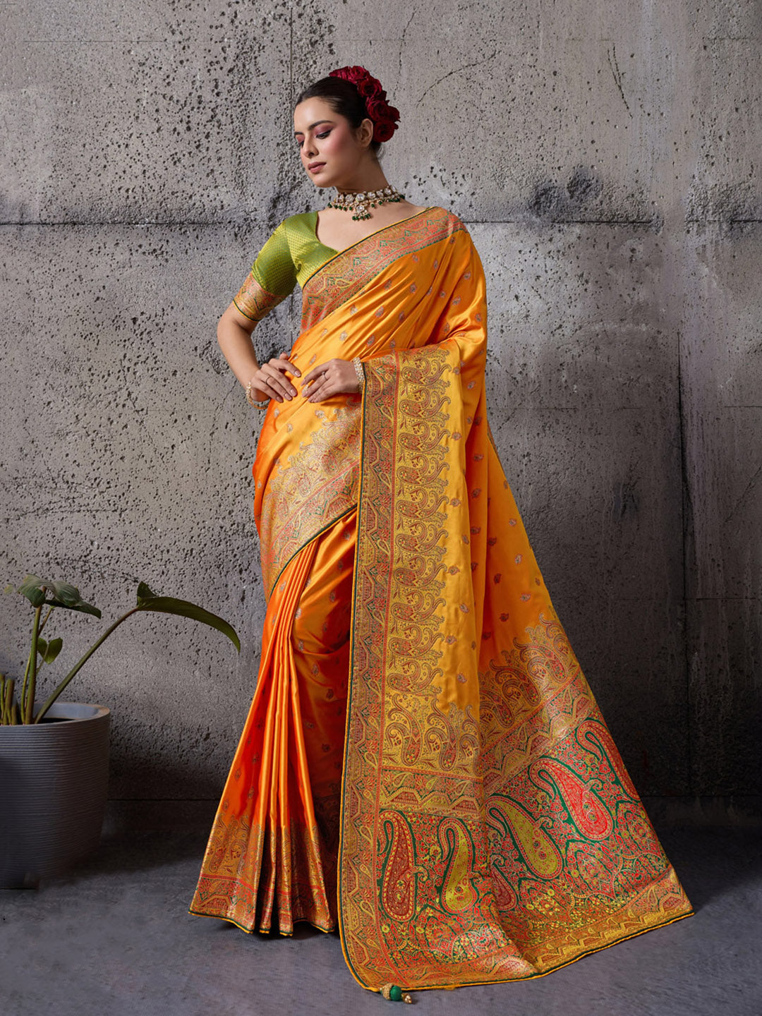 Woven Design Satin Silk Saree
